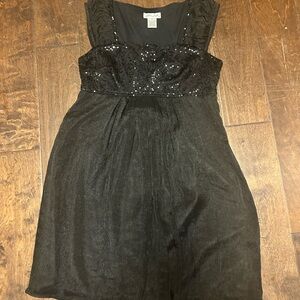 Ultra Pink Black Sequin Dress